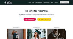 Desktop Screenshot of migrationcentreofaustralia.com.au
